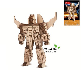 Đồ chơi lắp ráp gỗ 3D Mô hình Robot III Laser