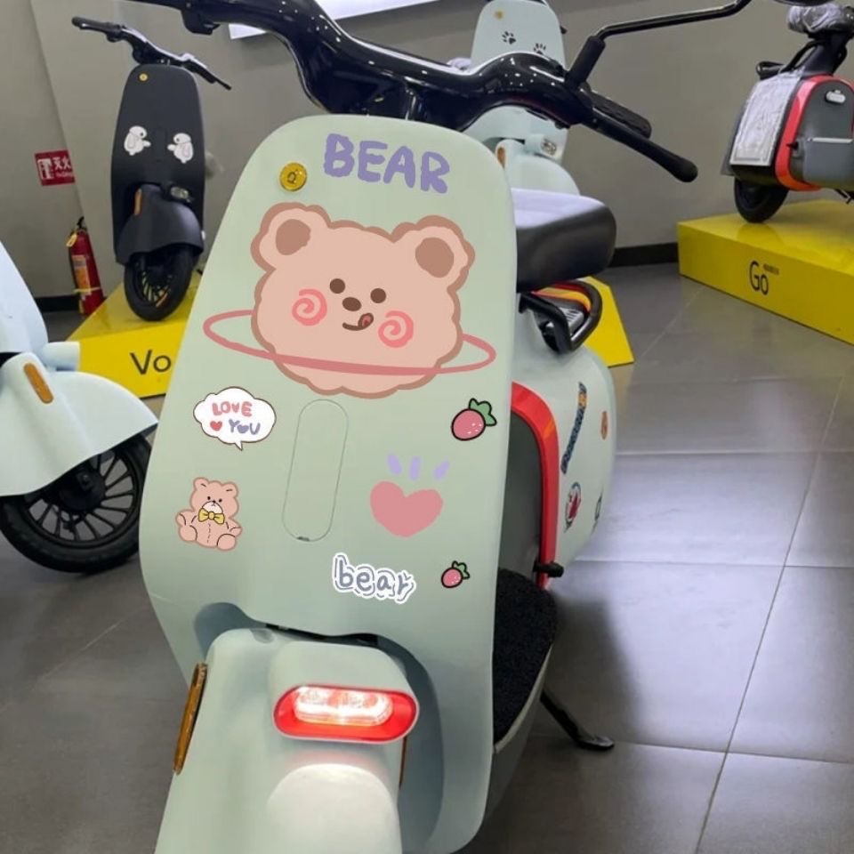 Miếng Dán Trang Trí Hành Lý/Xe Hơi Điện Chống Thấm Nước Họa Tiết Hoạt Hình Dễ Thương m6q6