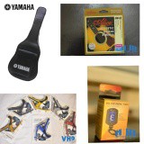 Bộ 04 phụ kiện Guitar: Bao da 3 lớp Yamaha + Máy lên dây ET-33 + Capo Guitar + Dây Alice AW432