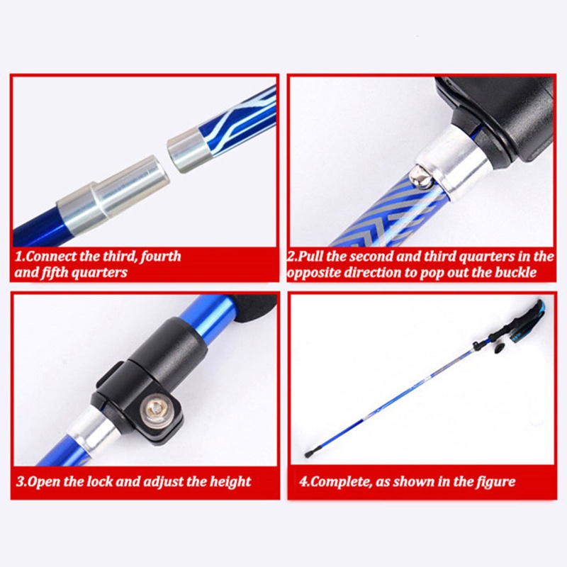 Gậy Leo Núi Siêu Nhẹ Chống Trượt Dễ Điều Chỉnh