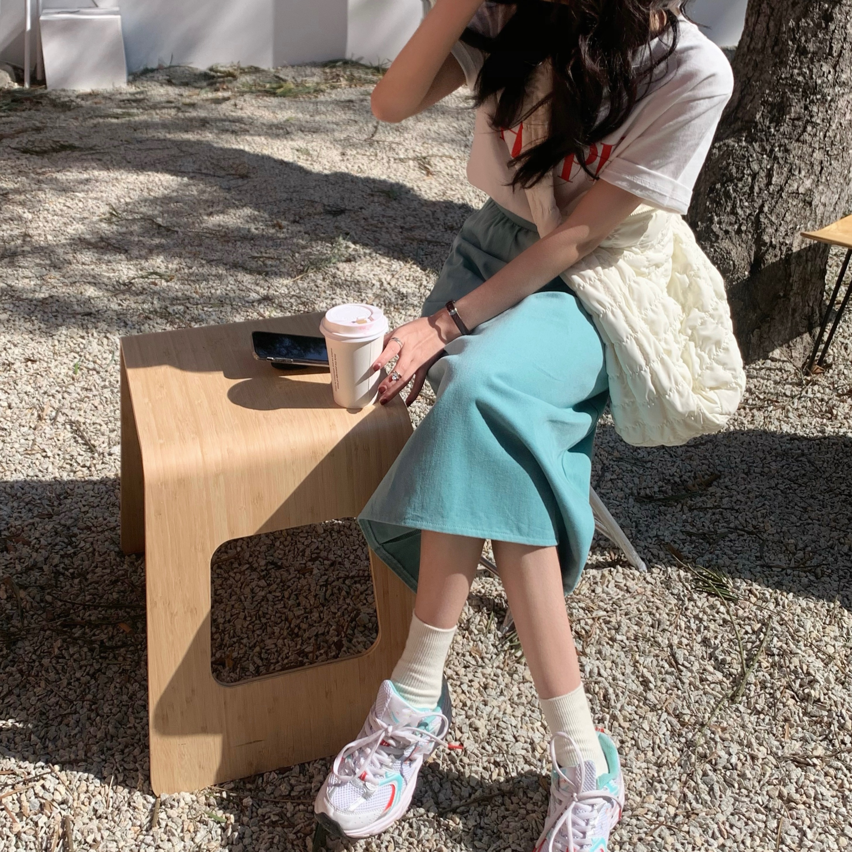 Chân Váy Dài Màu Trơn Thời Trang Nữ Tính | BigBuy360 - bigbuy360.vn