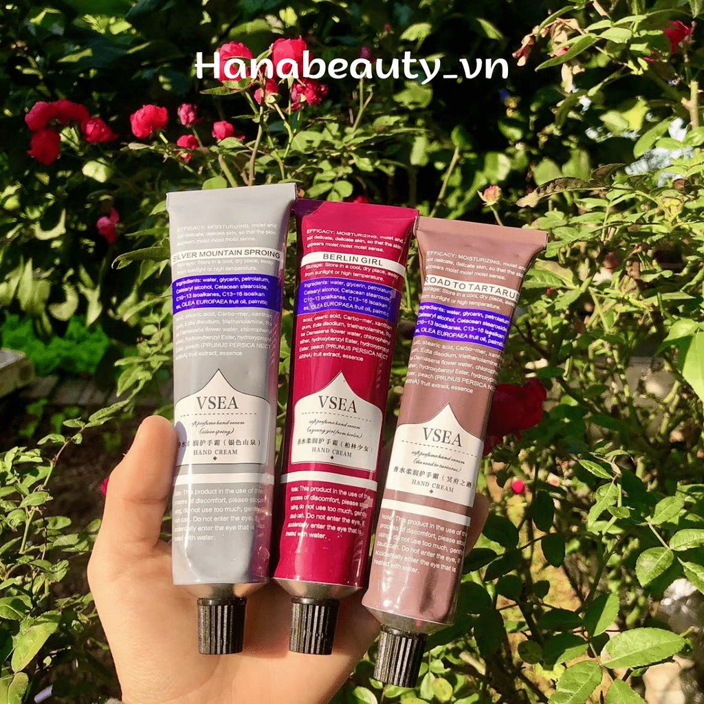 Kem Dưỡng Da Tay DƯỠNG ẨM HIỆU QUẢ VSEA Hand Cream Trắng Da Giảm Nhăn Chống Lão Hóa Nội Địa Trung