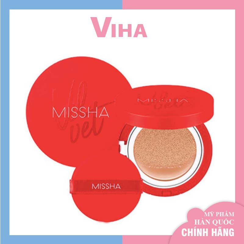 Phấn nước missha đỏ velvet finish cushion SPF50+ PA+++ của hàn quốc VH276