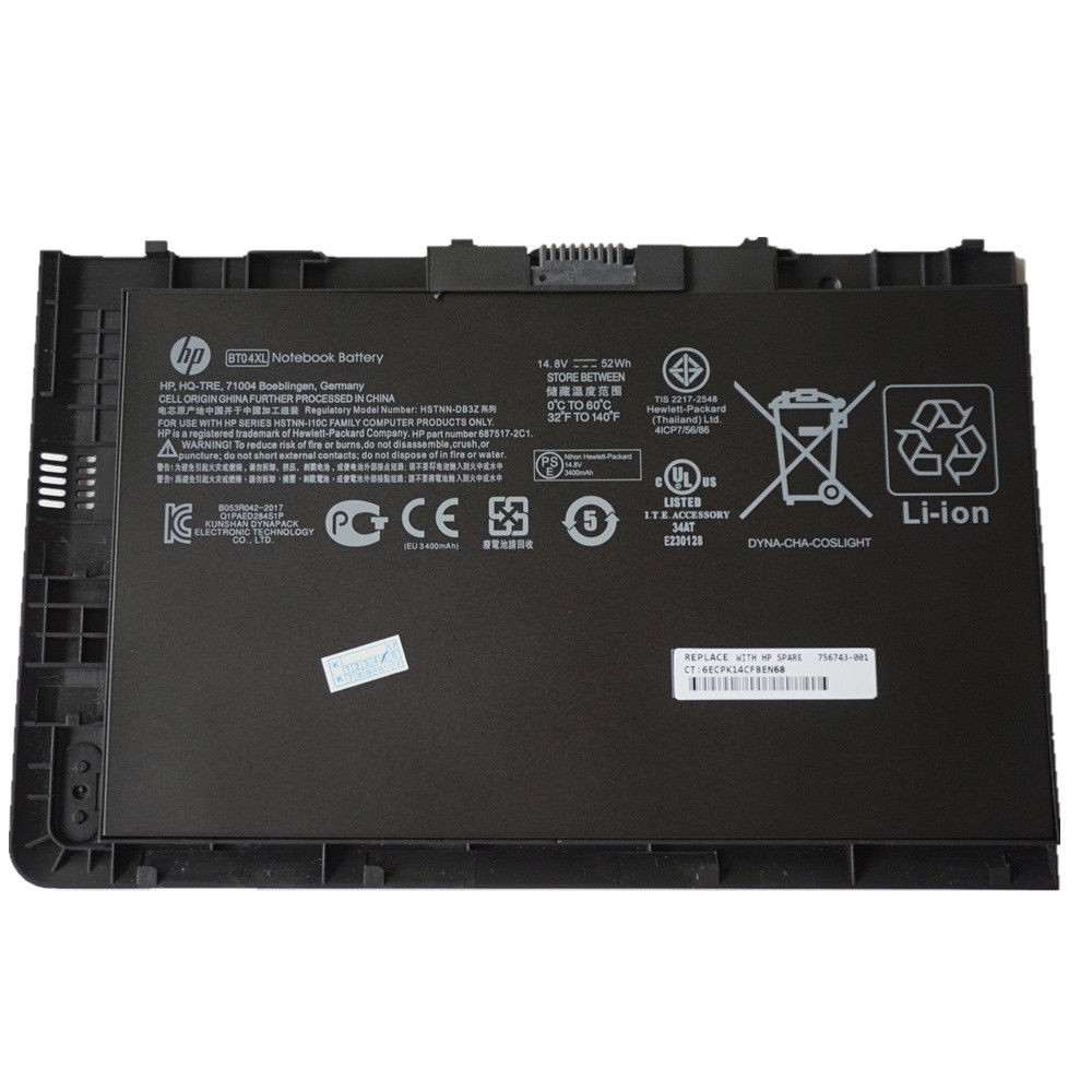 Pin laptop HP Folio 9470 9470M H4Q47AA H4Q48AA HSTNN-I10C HSTNN-IB3Z HSTNN-DB3Z hàng zin chính hãng