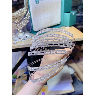 Bờm tóc đính đá siêu sang thời trang Hàn Quốc