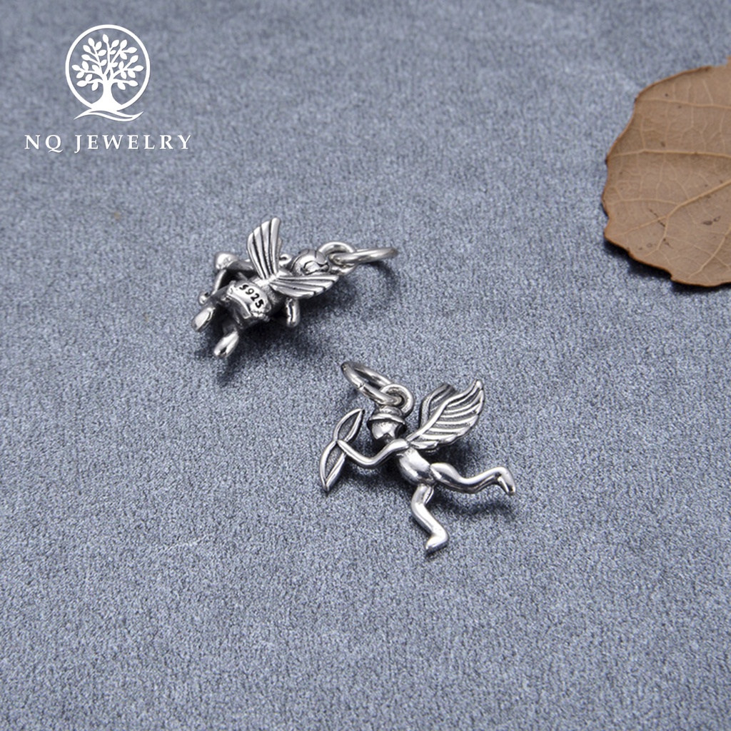 Charm bạc thần tình yêu treo - NQ Jewelry