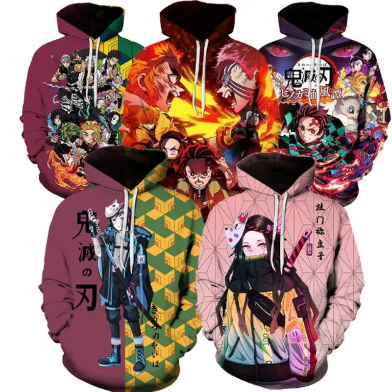 Áo Khoác Hoodie In Hoạt Hình Ninja Kiểu Nhật Bản Cá Tính Cho Nam