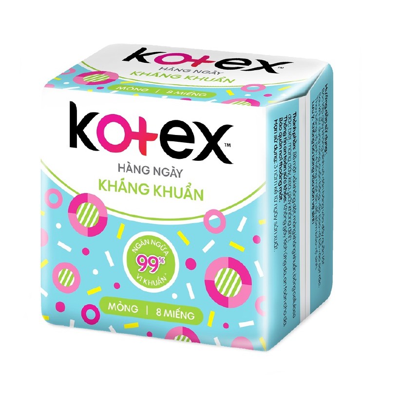 Băng vệ sinh hàng ngày Kotex kháng khuẩn