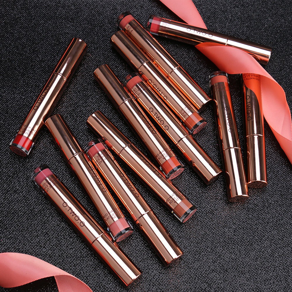 Crossover Makeup Explosion O.TWO.O Non-stick Cup Matte Lip Gloss Son môi lỏng không phai màu Matte Lip glaze bán hàng tr