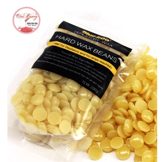 [NT] SÁP WAX LÔNG NÓNG HẠT ĐẬU HARD WAX BEAN 100g  Cao Cấp Professional High End Waxing Brand 100g Tặng KÈM QUE WAX GỖ