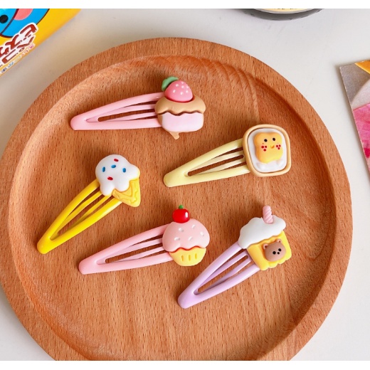 Kẹp tóc macaron phong cách hàn quốc dễ thương - MyNa Mart