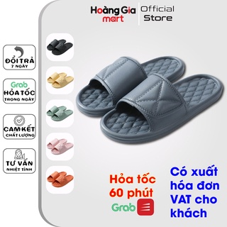 Dép mang trong nhà văn phòng chống trượt đế mềm họa tiết hình thoi nguyên khối không dán keo mã NMI111