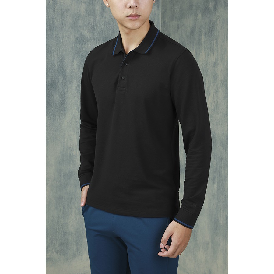 (SALE 40%) Áo dài tay Aristino VIỀN CỔ LỊCH LÃM, ALP002W7, tag 525k | BigBuy360 - bigbuy360.vn