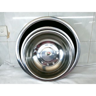 Chậu Inox Cỡ 30- 32- 34- 36 - 38 - 45 cm Hoàng Gia (cái)