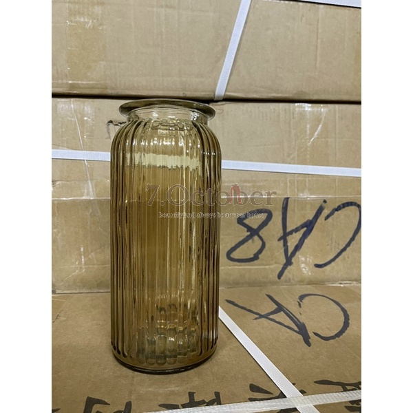 Bình hoa màu hổ phách 18cm và 25cm trang trí nhà cừa siêu sang ❤️❤️