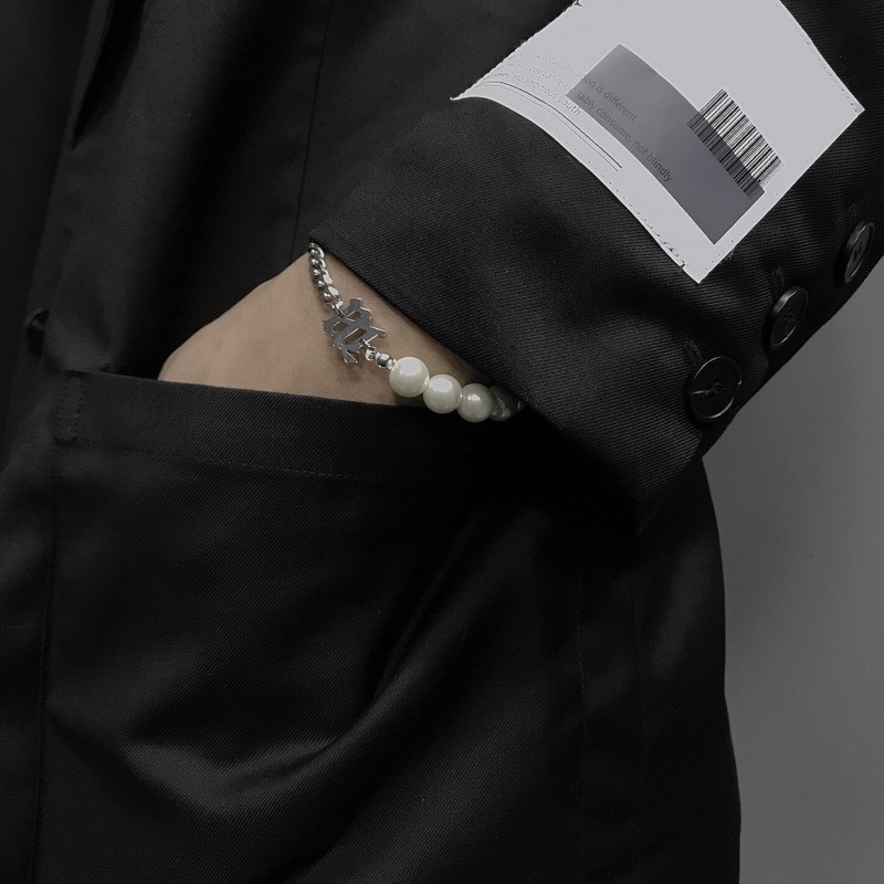 Vòng Tay Xỏ Hạt Ngọc Trai Phong Cách Hip Hop