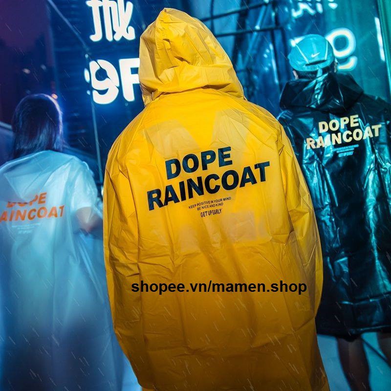 Áo mưa măng tô 1 người teen Dope Raincoat