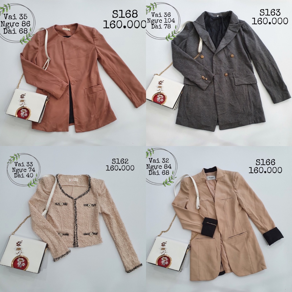 Vest blazer nữ 2hand đồng giá 160k