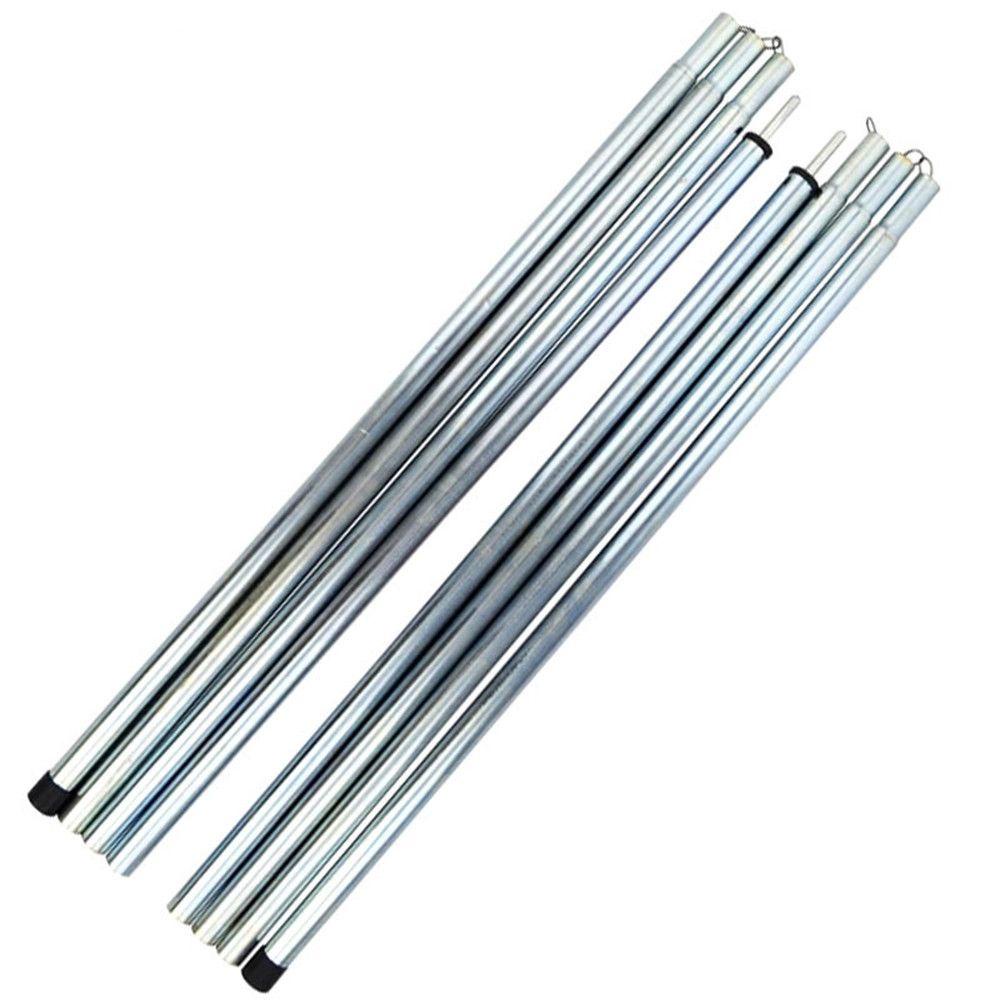 ☆YOLA☆ 8PCS Bar Travel Sun Shelter Support Rod Tarp Beach Aluminium Alloy Tent Poles Ultralight Camping Hiking Tent Accessories Folding Outdoor