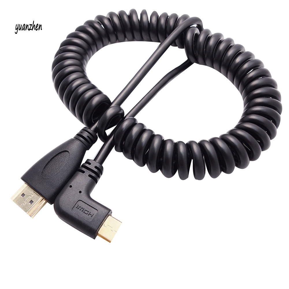 Dây cáp chuyển đổi Mini HDMI sang HDMI góc phải 90 độ chuyên dụng cho SLR PC
