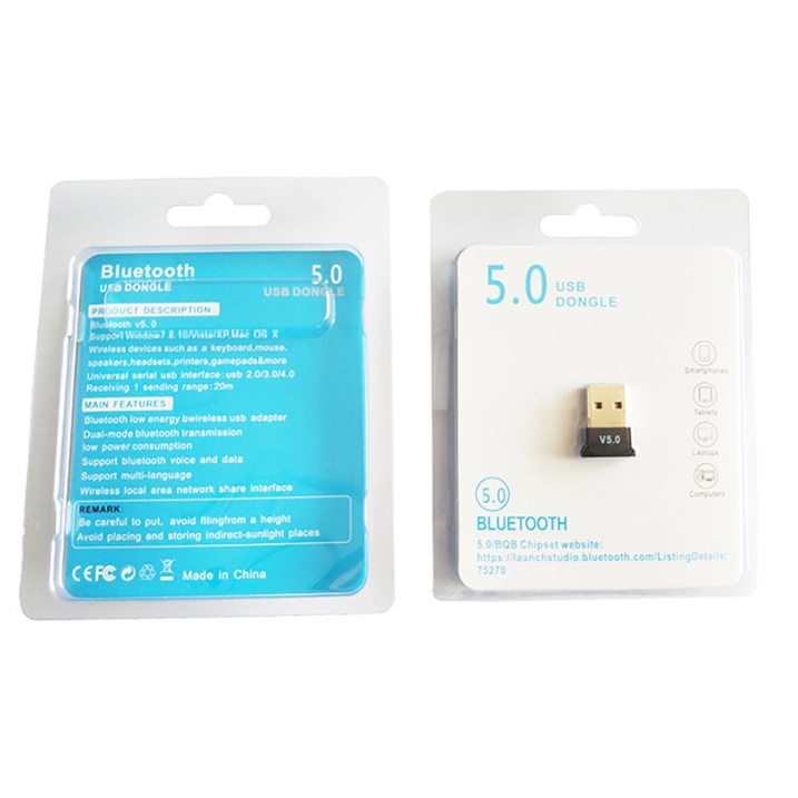 USB Bluetooth 5.0 giúp PC thu phát sóng Bluetooth - Dongle, dành cho PC chưa có chức năng Bluetooth