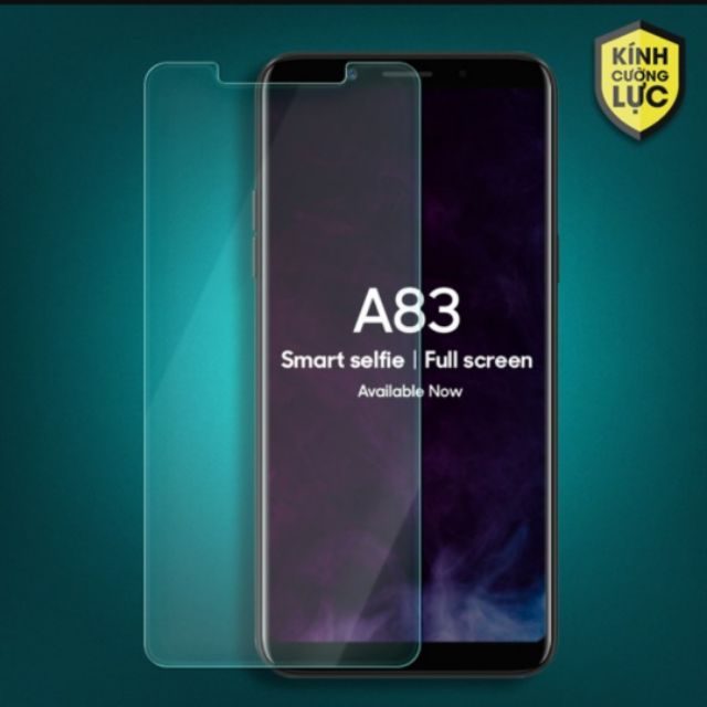 Bộ 3 tấm dán kính cường lực OPPO A83 - Trong suốt