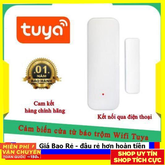 Cảm biến từ gắn cửa Wifi Tuya DT2 Báo động chống trộm qua điện thoại