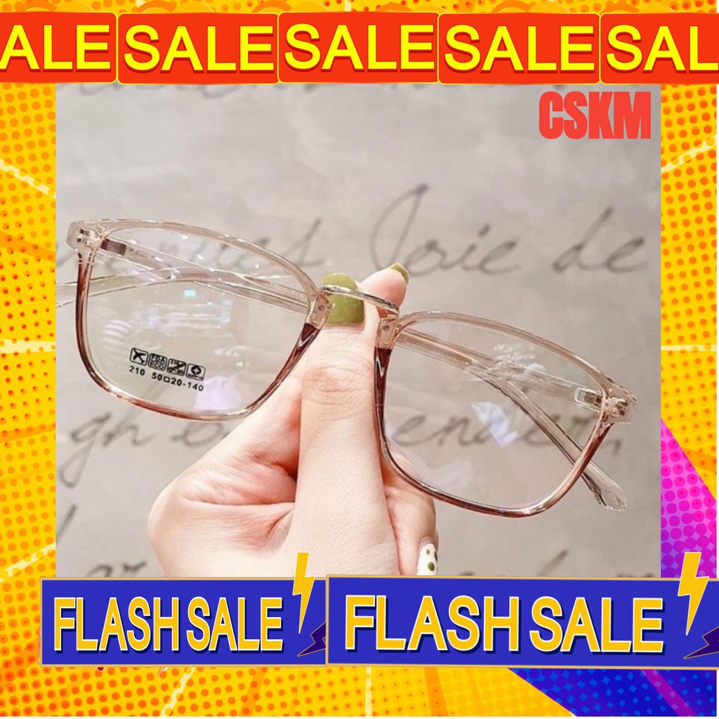 Gọng cận dẻo nữ  210 Nhựa Dẻo Trong Siêu Bền Phong Cách Hàn Quốc