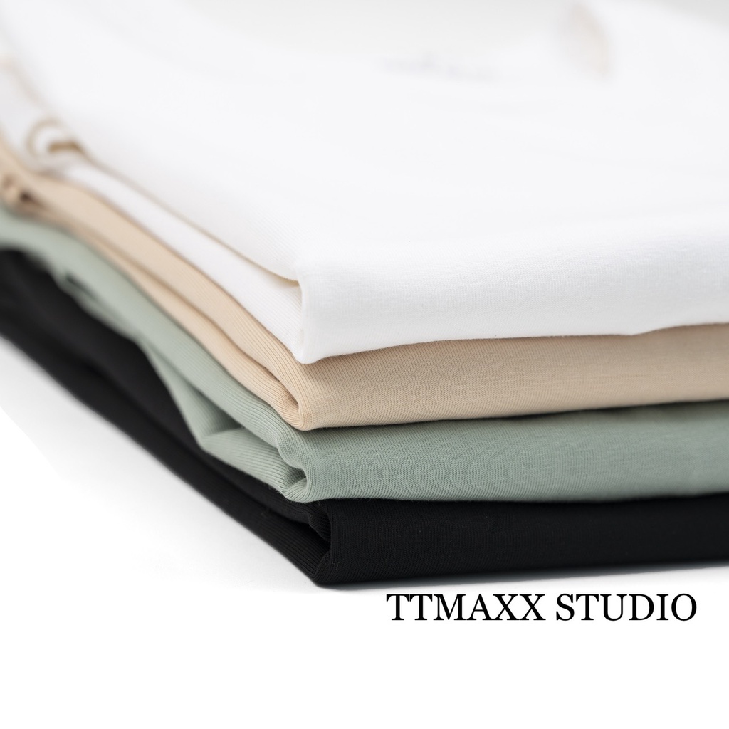 Áo Thun Nam Cổ Tròn Basic TTMAXX vải cotton dày dặn, co giãn, tay ngắn fom regular Fit 100cotton