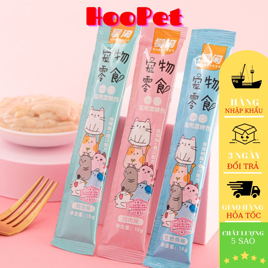 Súp Thưởng Cho Mèo Shizuka Thanh 15gr - Nhiều hương vị