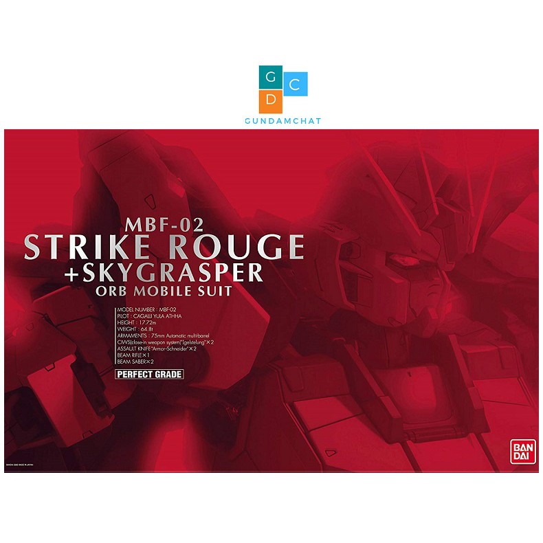 Mô Hình Gundam Bandai PG Strike Rouge + Sky Grasper - GDC