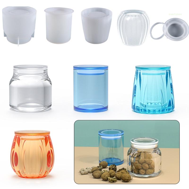 Khuôn Silicone Làm Hộp Đựng Chai Lọ Nhỏ DIY