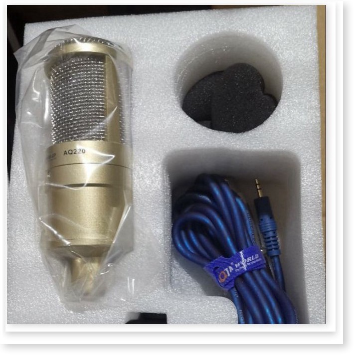 Micro Thu Âm AQTA AQ 220 - Micro Hát Karaoke - Livestream Cao Cấp Chính Hãng Bảo Hành 6 Tháng