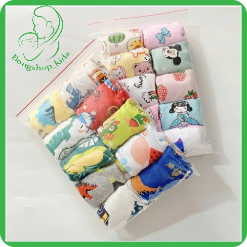 Sét 10 quần chục Đùi Bozip Bé trai, Bé Gái 7-18 kg.