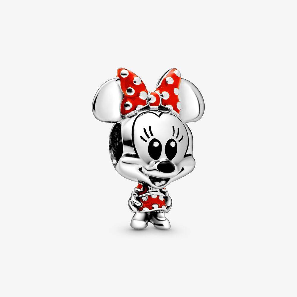 DISNEY PANDORA Mặt Dây Chuyền Bạc 925 Hình Chuột Mickey Và Minnie