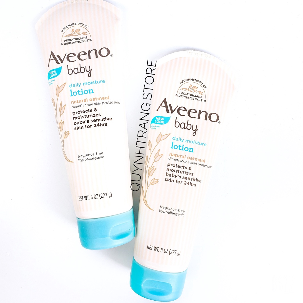 [Bản Úc Date 2023] Kem dưỡng da Aveeno Baby Daily Lotion 227ml cho bé