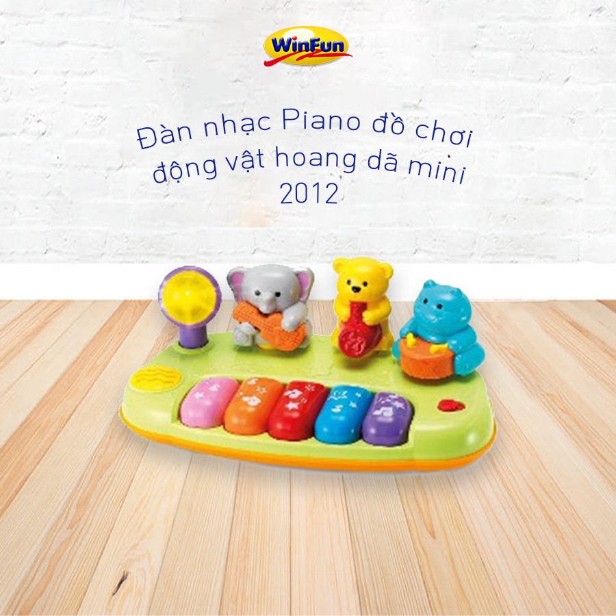 Đàn nhạc Piano đồ chơi động vật hoang dã mini Winfun 2012