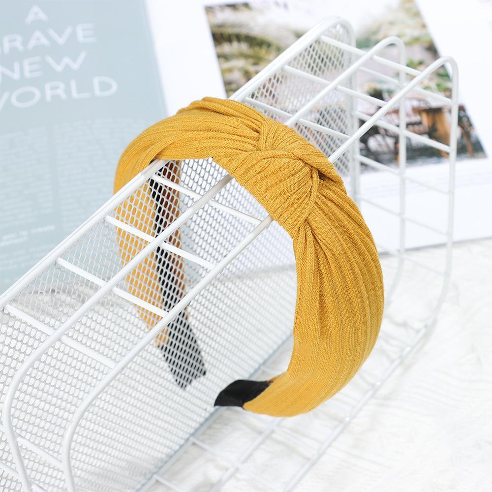 NEXTVN Băng Đô Vải Dệt Kim Thắt Nơ Màu Sắc Trơn Dành Cho Nữ