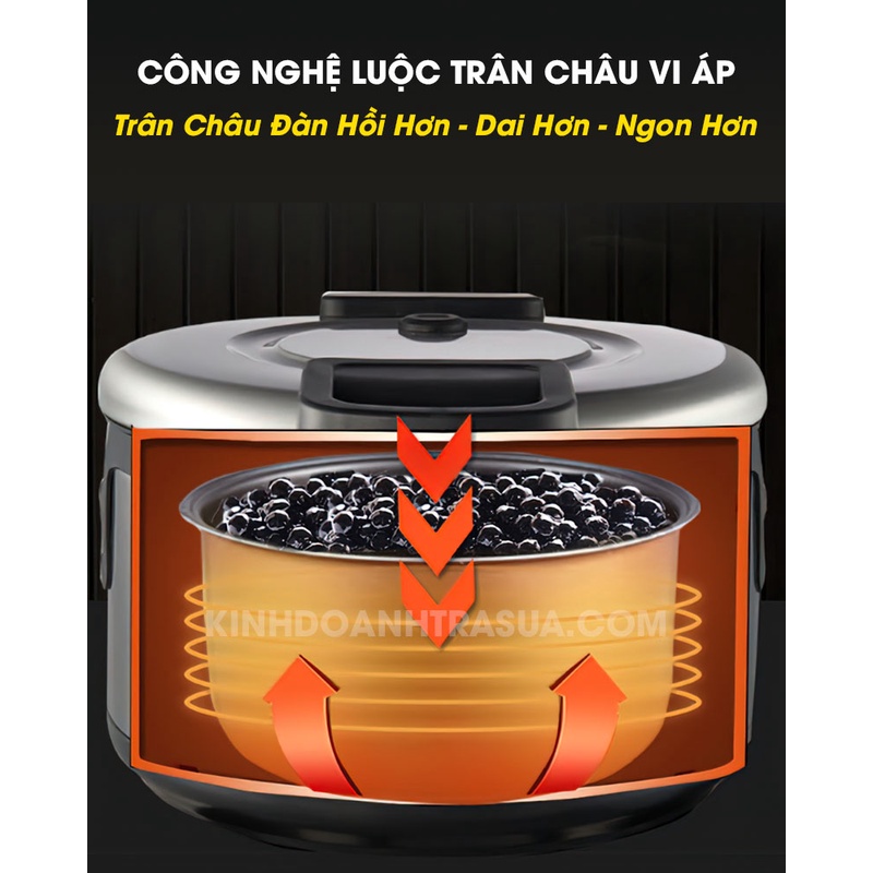 Nồi Nấu Trân Châu Tự Động Aonuosi 16L