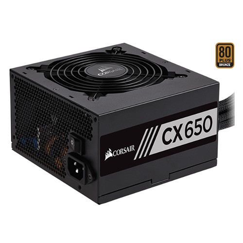 [Mã ELMS5 giảm 7% đơn 300K] Nguồn máy tính Corsair CX650 - 650W 80 Plus Bronze (CP-9020122-NA)