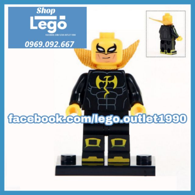 Xếp hình Iron Fist đen Lego Minifigures WM Wm403