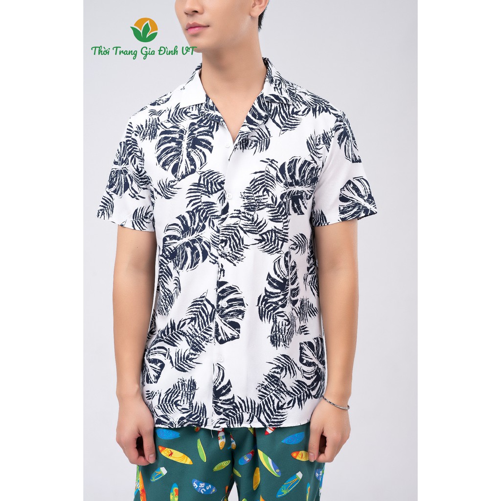 Áo sơ mi lanh nam VT A06.2102 - Mặc mát, thoải mái, nhiều họa tiết | BigBuy360 - bigbuy360.vn