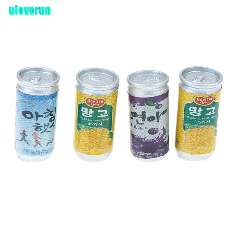 Set 4 Lon Nước Mini Tỉ Lệ 1: 12 Dùng Để Trang Trí Nhà Búp Bê