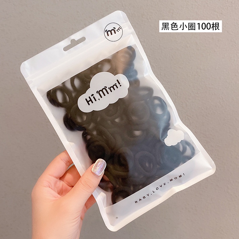 Set 100 dây chun buộc tóc dày dặn xinh xắn - UniLabel