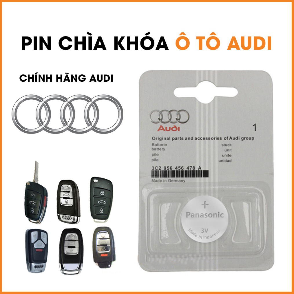 Pin Chìa Khóa Xe Ô Tô Audi - Pin Cúc Áo CR2032