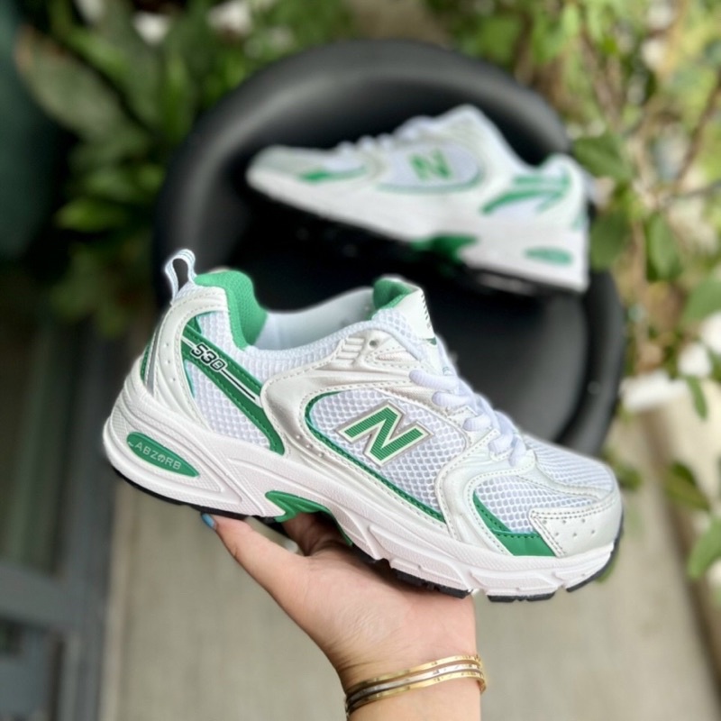 Giày Thể Thao NB 530 Trắng Xanh Bạc nam nữ