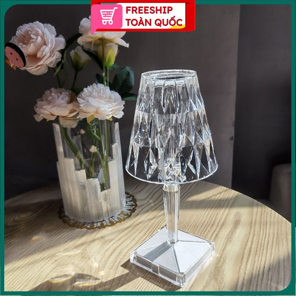 PVN32647 Đèn Led Để Bàn Pha Lê Sạc Usb Trang Trí Phòng Ngủ Độc Đáo T2 .