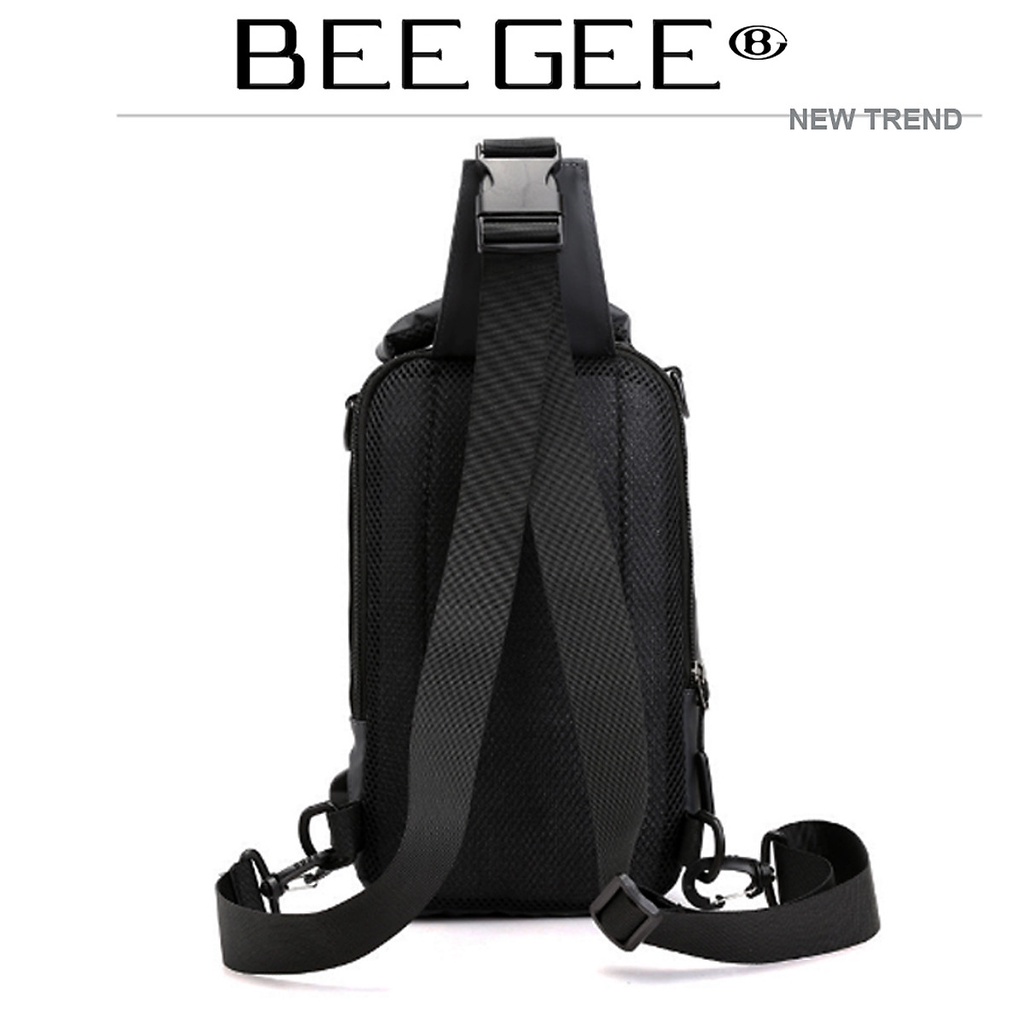 Combo Túi đeo chéo, ba lô Nam Nữ thời trang UNISEX BEE GEE 5104 tặng túi bao tử BEE GEE 130