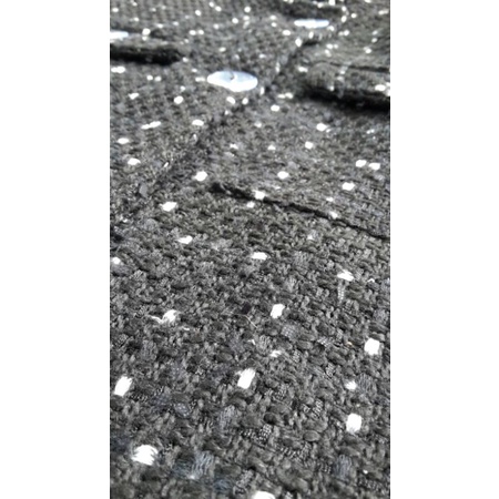 ÁO DẠ TWEED DÁNG DÀI SANG CHẢNH-2HAND