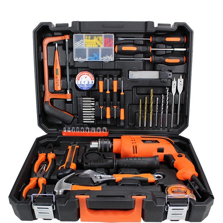 Bộ Máy Khoan Bắt Vít 48 Chi Tiết Công Suất Lớn, Bộ Công Cụ Sửa Chữa Gia Đình Đa Năng, Máy Khoan Pin